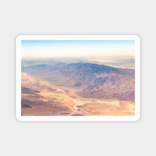 Bird's Eye View of Desert and Mountains from Flight Magnet