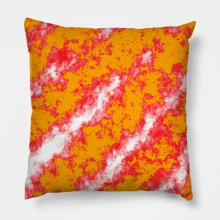 white, red and orange colors Pillow