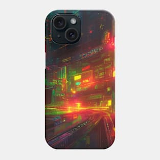 Japan Neon City Lights Phone Case