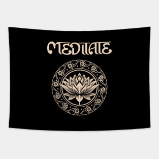 Lotus - Meditate Tapestry