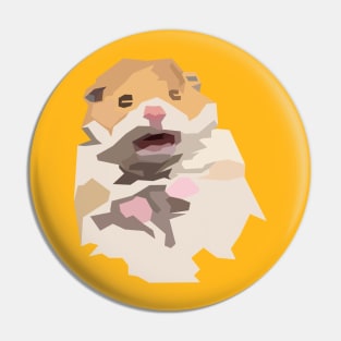 Scared Hamster meme Pin