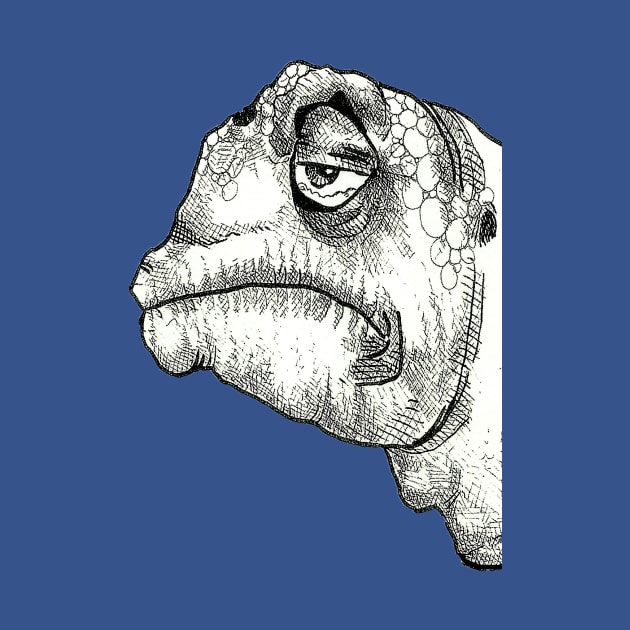 Sad Dinosaur by PhoneticTees