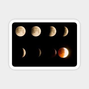 Moon Phases, Lunar Eclipse Magnet