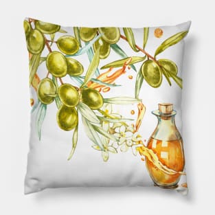 Olives pattern texture Pillow