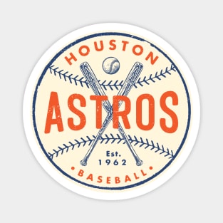 Vintage Houston Astros 2 by Buck Tee Magnet