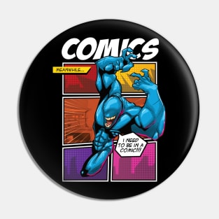 Comics Panel Action Pose Pin