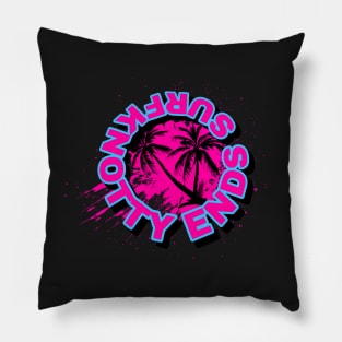 Palm tree badge Pillow