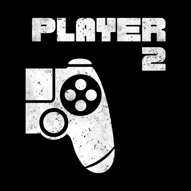 Player 1 Player 2 Gamer Partnerlook by Schwarzweiss