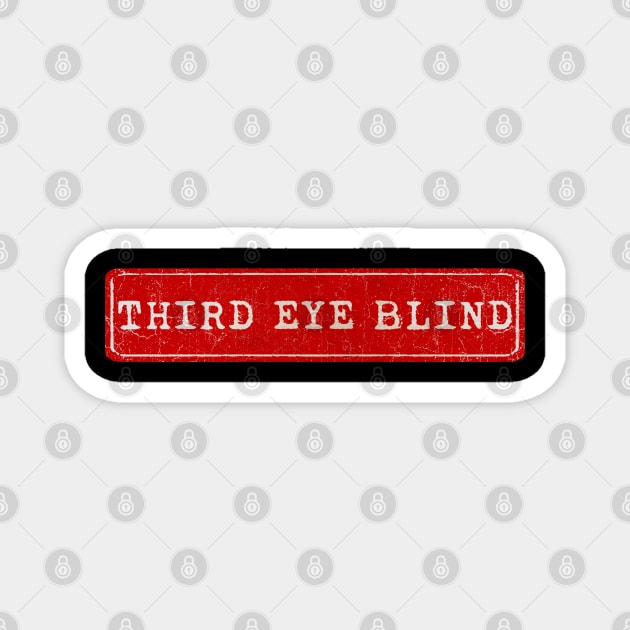 vintage retro plate Third Eye Blind Magnet by GXg.Smx