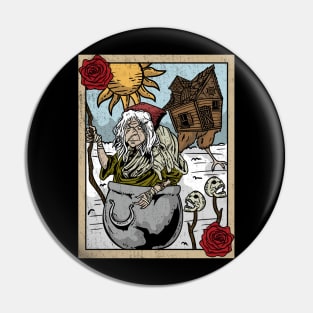 Baba Yaga - Witch Witchcraft Spells Tarot Card Pin