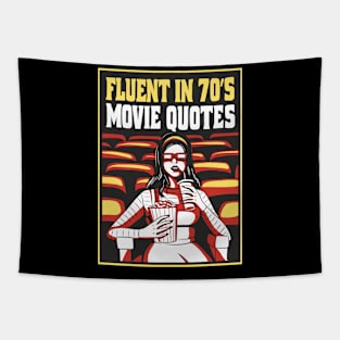 70's Cinema Quote Buff Tapestry