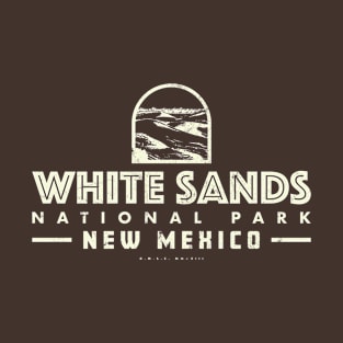 White Sands National Park - Sand Fields (Brown) T-Shirt