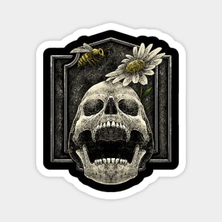 Bee and Skull Magnet