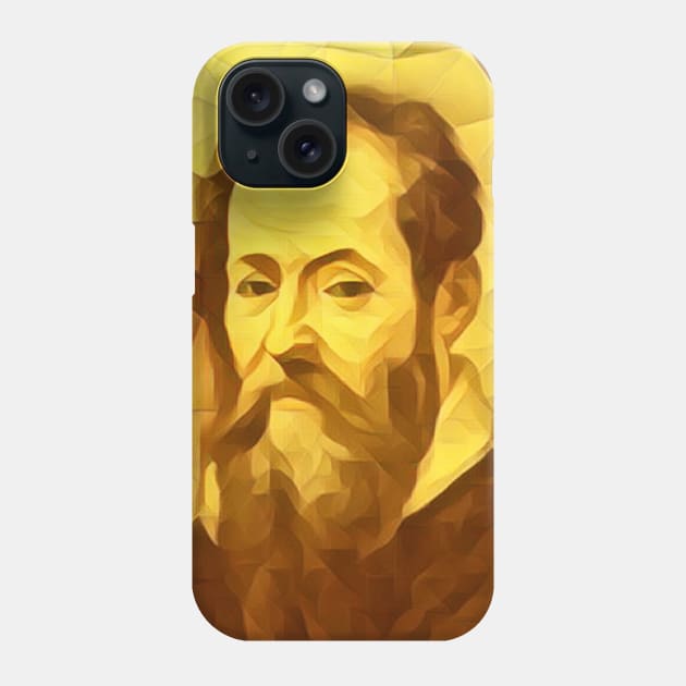 Giorgio Vasari Golden Portrait | Giorgio Vasari Artwork 9 Phone Case by JustLit