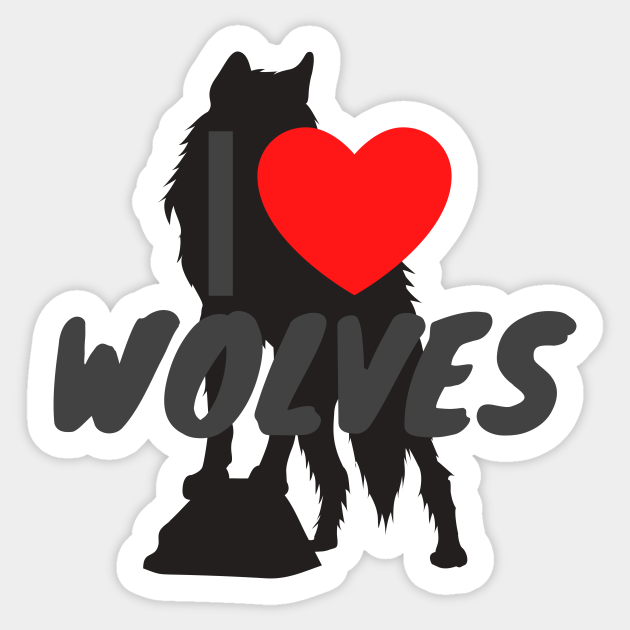 Love Heart Wolves Wolf Furry Furries - Furry Fandom - Pegatina ...
