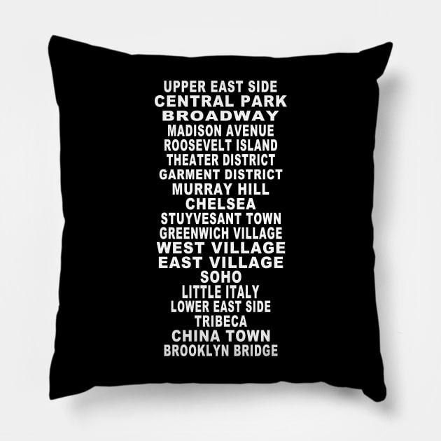 New York City Bus Roll Pillow by RockettGraph1cs