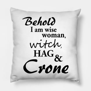 Crone Witch Wise Woman Pillow