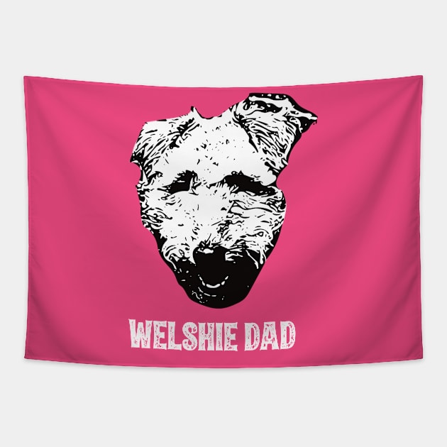 Welsh Terrier Dad Tapestry by DoggyStyles