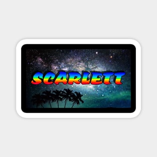 SCARLETT Urban Colourful Galaxy Name Tag Magnet