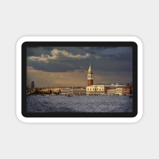 St Marks Campanile under a Stormy Sky Magnet