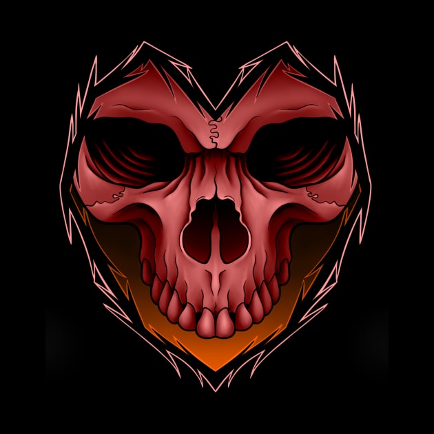 heart skull by Violent Prophet