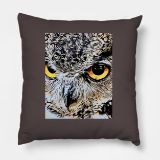 The Eyes of an Owl Pillow