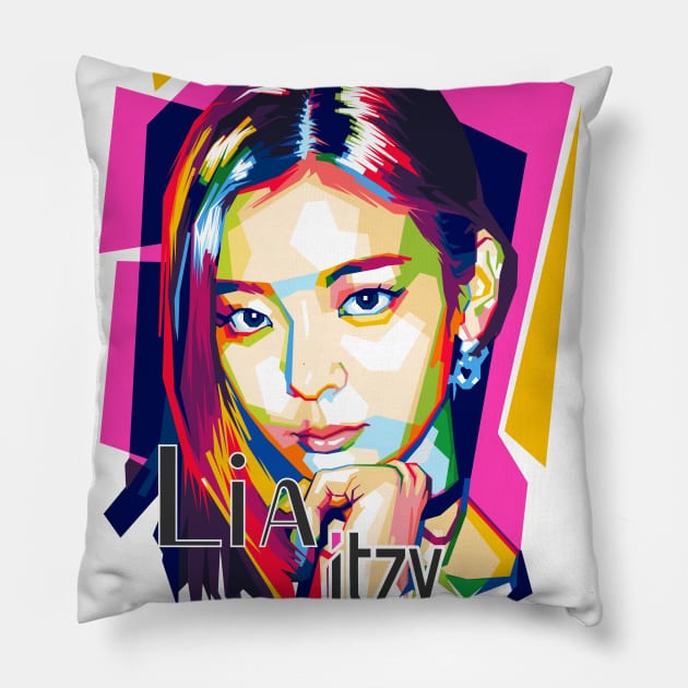 Lia Itzy Pillow by ZeekayID