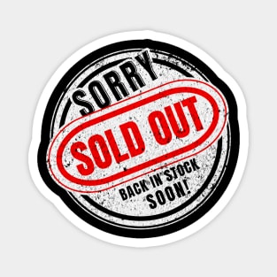 Sold out logo vintage Magnet