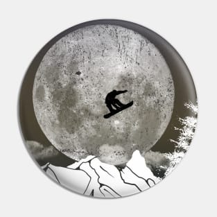 Snowboard Freestyle - Winter Night Pin