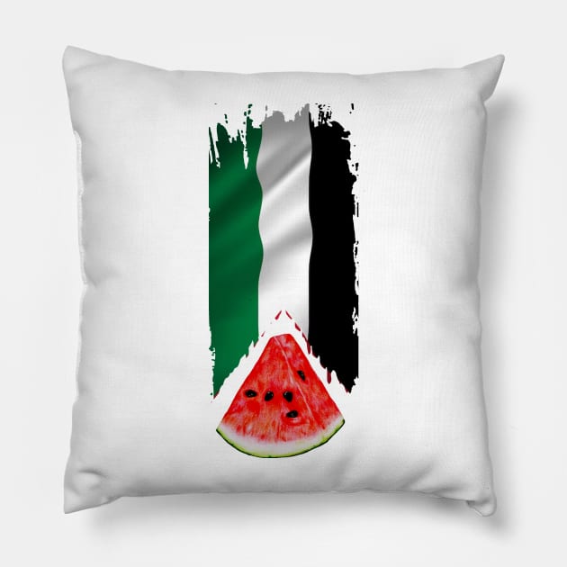 Palestine Flag Pillow by Mugo Muncarsol