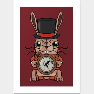 Rabbit from alice march rabbit hatter wall art alice painting -   Portugal