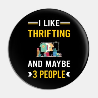 3 People Thrifting Thrift Pin