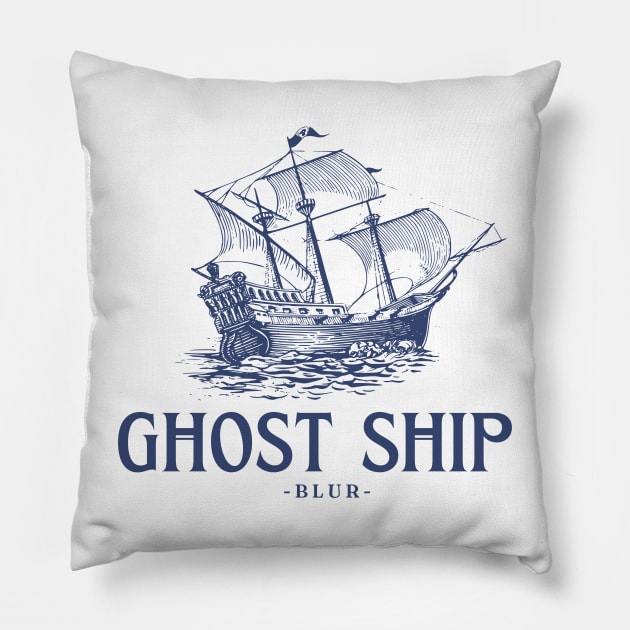 Ghost ship Pillow by Animals Project