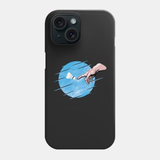 Badminton is a divine sport ! - Blue design Phone Case