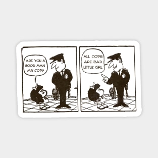 all cops are bad (retro comic) Magnet