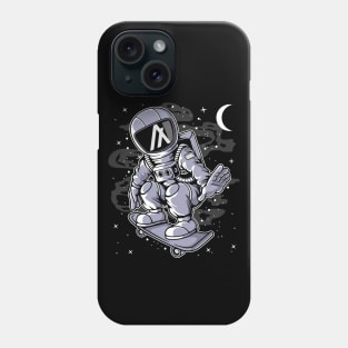 Astronaut Skate Algorand ALGO Coin To The Moon Crypto Token Cryptocurrency Blockchain Wallet Birthday Gift For Men Women Kids Phone Case