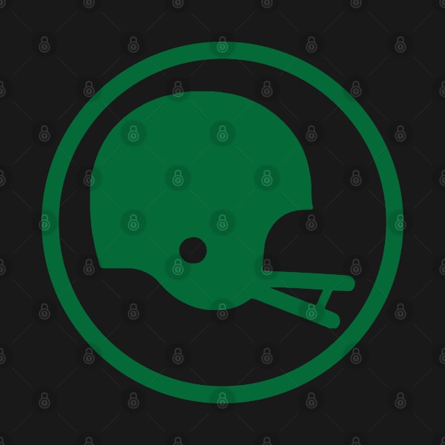 Two-Bar Helmet Minimalist Logo (Green) by HelmetAddict