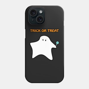 Trick or treat - Halloween, ghost, candy, lollipop. Phone Case