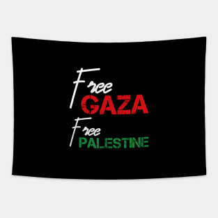 Free Gaza Free Palestine - Stop Killing Palestinian Tapestry