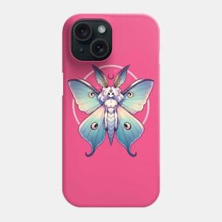 Luna Moth Fantasy Creature Witchy Design Phone Case