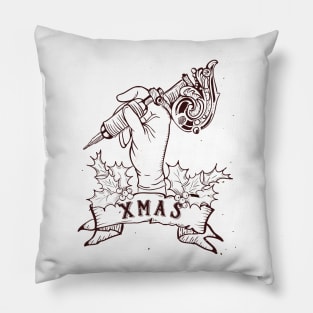 Tattoo Lover Christmas Pillow