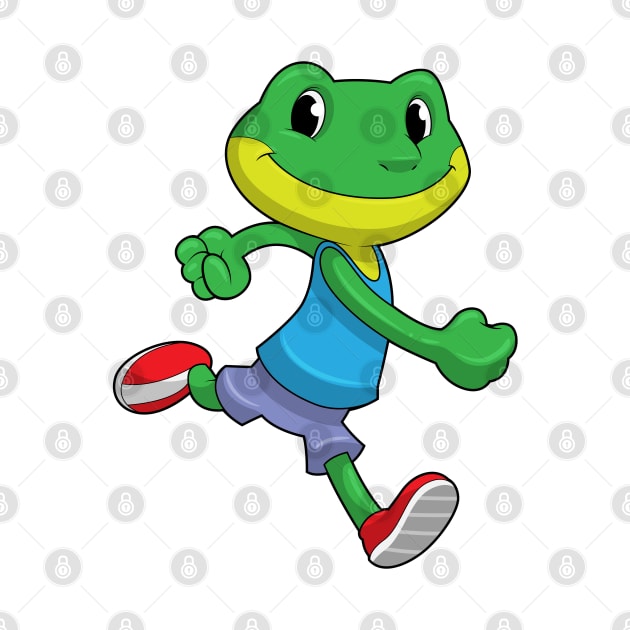 Frog as Runner at Running by Markus Schnabel