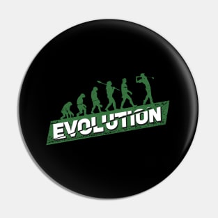 Golf Evolution Golfing Golfer Gift Pin