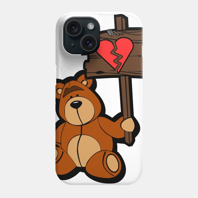 Sad bear Phone Case by scdesigns