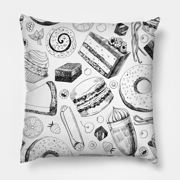 Delicious pattern Pillow by katerinamk