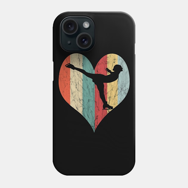 Skater Distressed Retro Vintage Classic Colors Heart Phone Case by familycuteycom