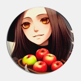 Witch and Apples Pin