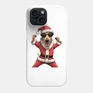 Cartoon Christmas Greyhound Dog Dancing Phone Case