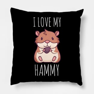 I love my Hammy Cute Hamster Pet Pillow