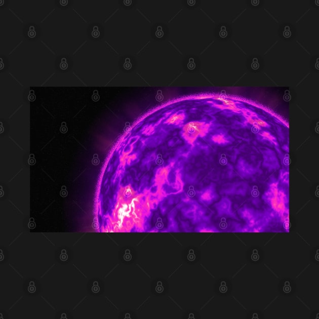 The Sun's Surface Close-Up - Purple by The Black Panther
